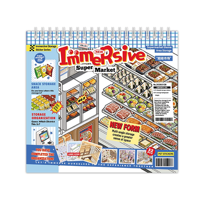 Stock Theme Vol. 5 & 6 | Fresh Fruit Market | Sticker Scene, 3D Miniature Scene Stickers, stress-relief DIY stickers, Scene-setting Stickers