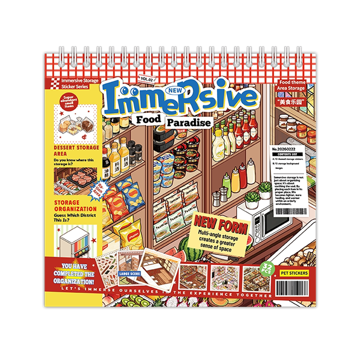 Stock Theme Vol. 5 & 6 | Fresh Fruit Market | Sticker Scene, 3D Miniature Scene Stickers, stress-relief DIY stickers, Scene-setting Stickers