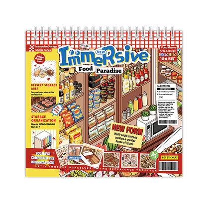 Stock Theme Vol. 5 & 6 | Fresh Fruit Market | Sticker Scene, 3D Miniature Scene Stickers, stress-relief DIY stickers, Scene-setting Stickers