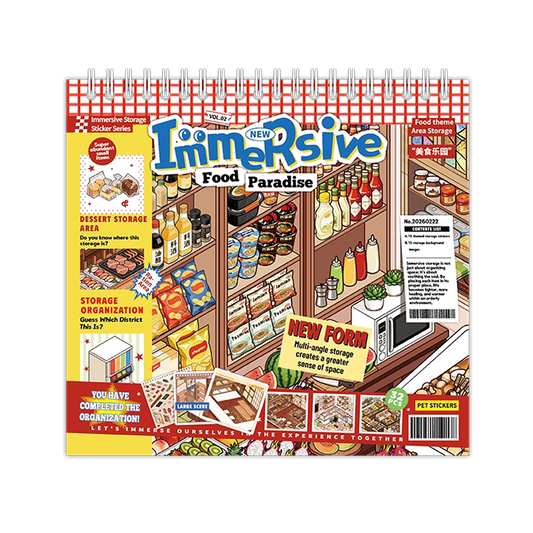 Stock Theme Vol. 5 & 6 | Fresh Fruit Market | Sticker Scene, 3D Miniature Scene Stickers, stress-relief DIY stickers, Scene-setting Stickers