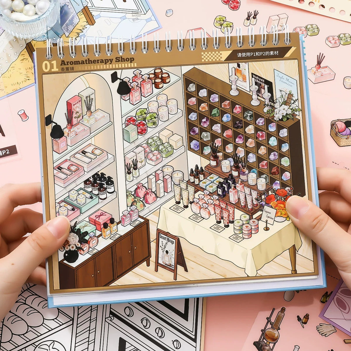 Stock Theme Vol. 5 & 6 | Fresh Fruit Market | Sticker Scene, 3D Miniature Scene Stickers, stress-relief DIY stickers, Scene-setting Stickers
