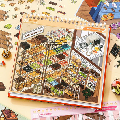 Stock Theme Vol. 5 & 6 | Fresh Fruit Market | Sticker Scene, 3D Miniature Scene Stickers, stress-relief DIY stickers, Scene-setting Stickers
