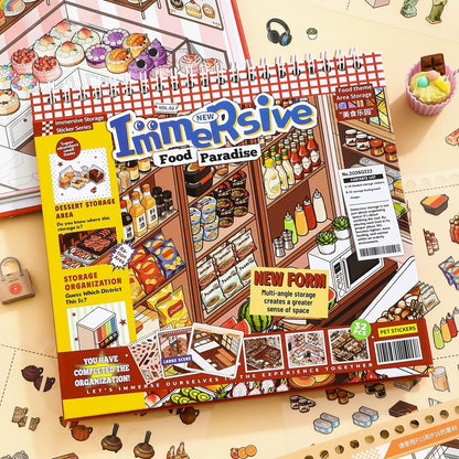 Stock Theme Vol. 5 & 6 | Fresh Fruit Market | Sticker Scene, 3D Miniature Scene Stickers, stress-relief DIY stickers, Scene-setting Stickers