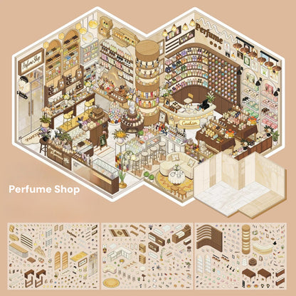 Stock Theme Vol. 4 | Seafood Shop | Scene Magic 20.0 Series | Sticker Scene, 3D Miniature Scene Stickers, stress-relief DIY stickers, Scene-setting Stickers