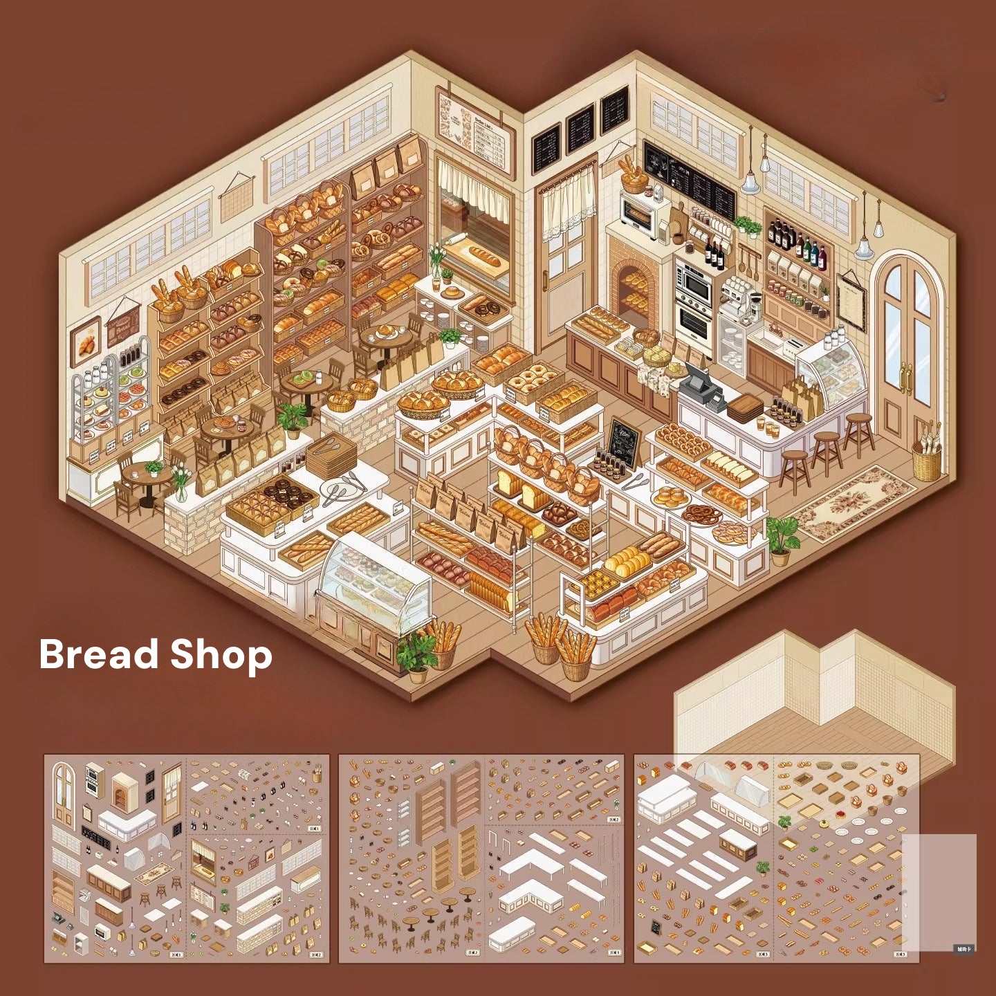 Motyw żywnościowy w skarpetkach | Duży rozmiar | Seria Scene Magic 10.0 | Naklejki Scen, Naklejki 3D Miniatury Scen, Naklejki DIY ulatniające stres, Naklejki do układania scen