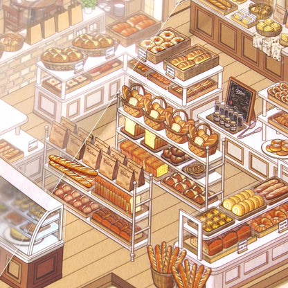 Motyw żywnościowy w skarpetkach | Duży rozmiar | Seria Scene Magic 10.0 | Naklejki Scen, Naklejki 3D Miniatury Scen, Naklejki DIY ulatniające stres, Naklejki do układania scen