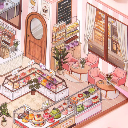 Motyw żywnościowy w skarpetkach | Duży rozmiar | Seria Scene Magic 10.0 | Naklejki Scen, Naklejki 3D Miniatury Scen, Naklejki DIY ulatniające stres, Naklejki do układania scen