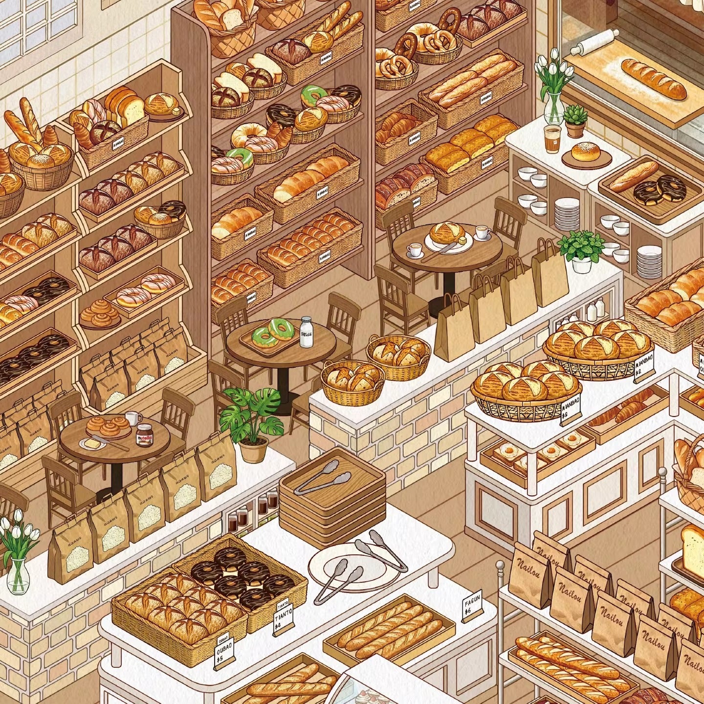 Motyw żywnościowy w skarpetkach | Duży rozmiar | Seria Scene Magic 10.0 | Naklejki Scen, Naklejki 3D Miniatury Scen, Naklejki DIY ulatniające stres, Naklejki do układania scen