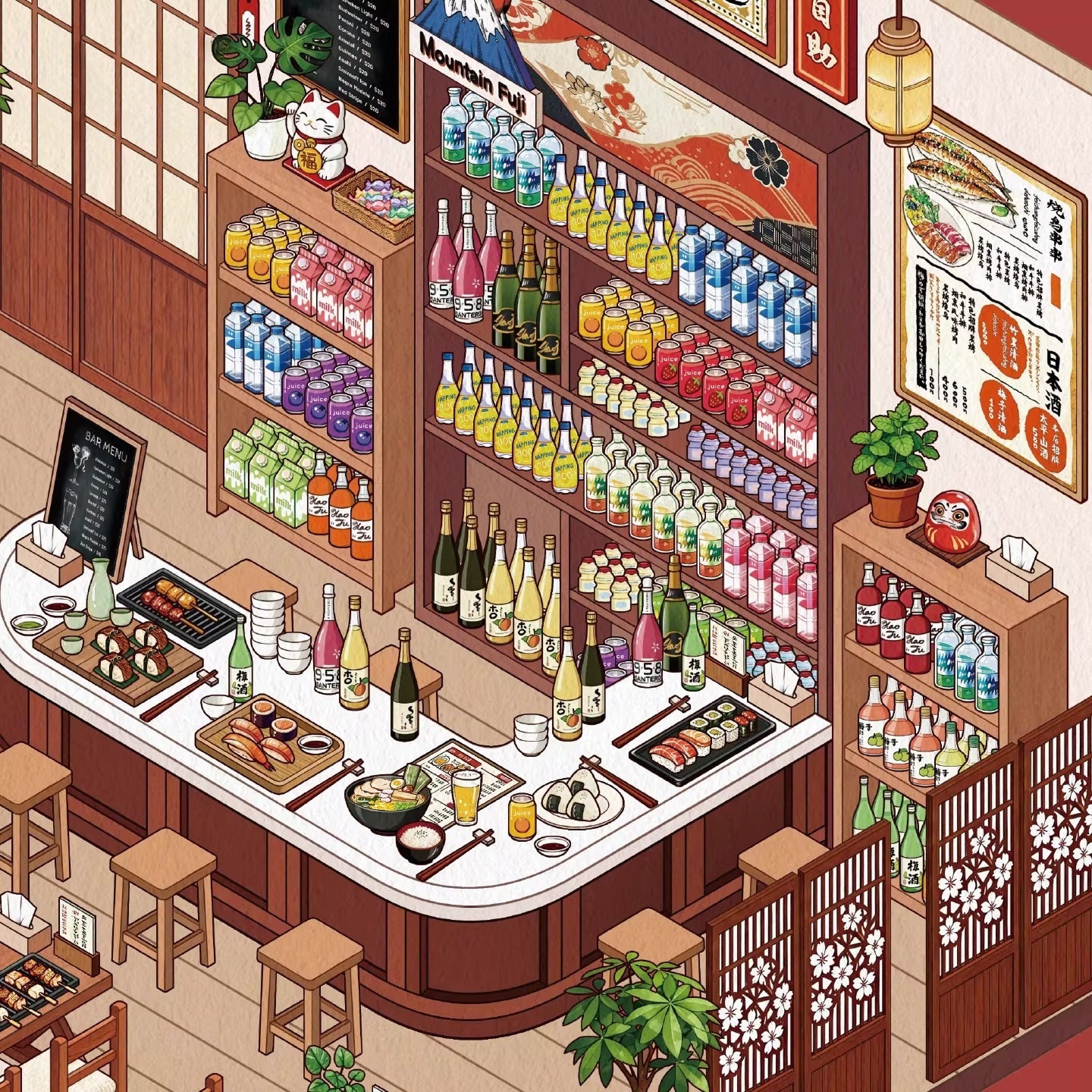 Motyw żywnościowy w skarpetkach | Duży rozmiar | Seria Scene Magic 10.0 | Naklejki Scen, Naklejki 3D Miniatury Scen, Naklejki DIY ulatniające stres, Naklejki do układania scen