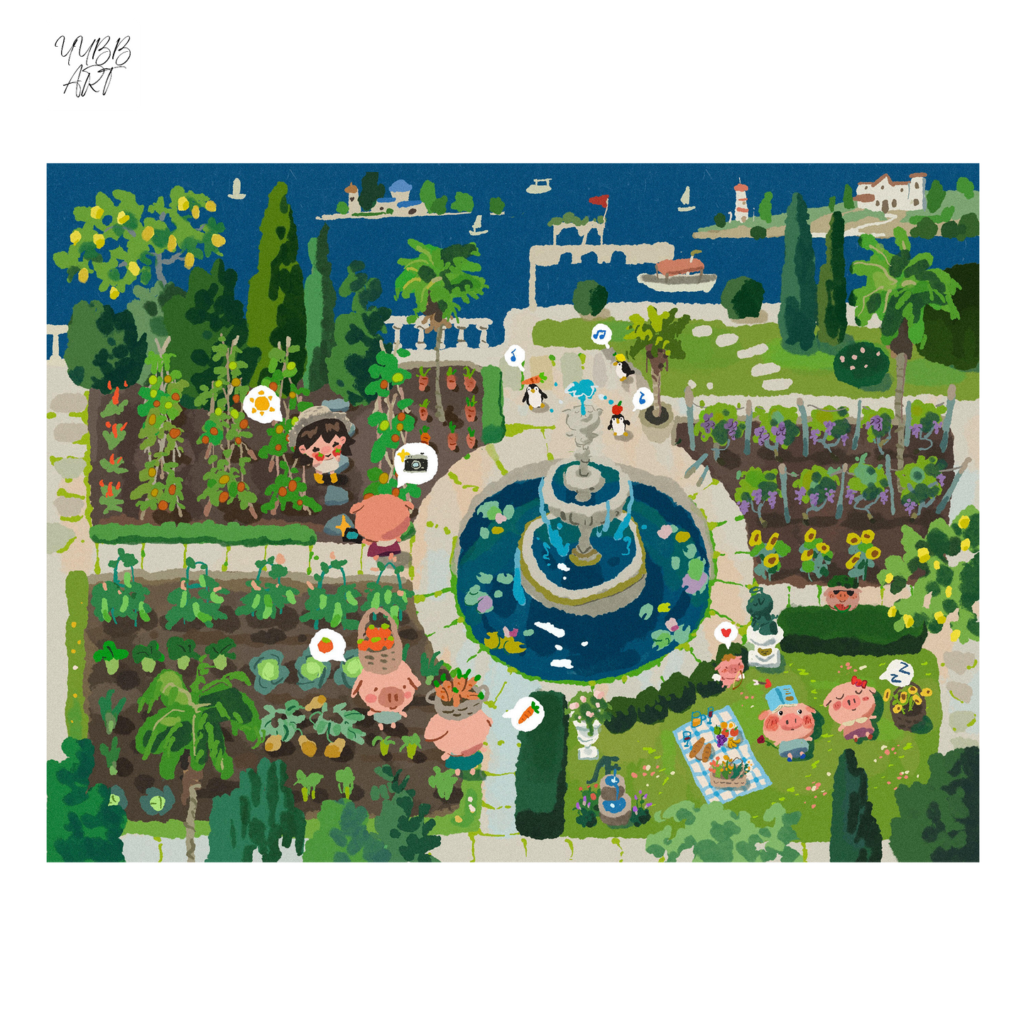 The Sleepwalker | Scene Art 23.0 Series | Sticker Scene, 3D Miniature Scene Stickers, Stress-Relief DIY Stickers, Scene-Setting Stickers