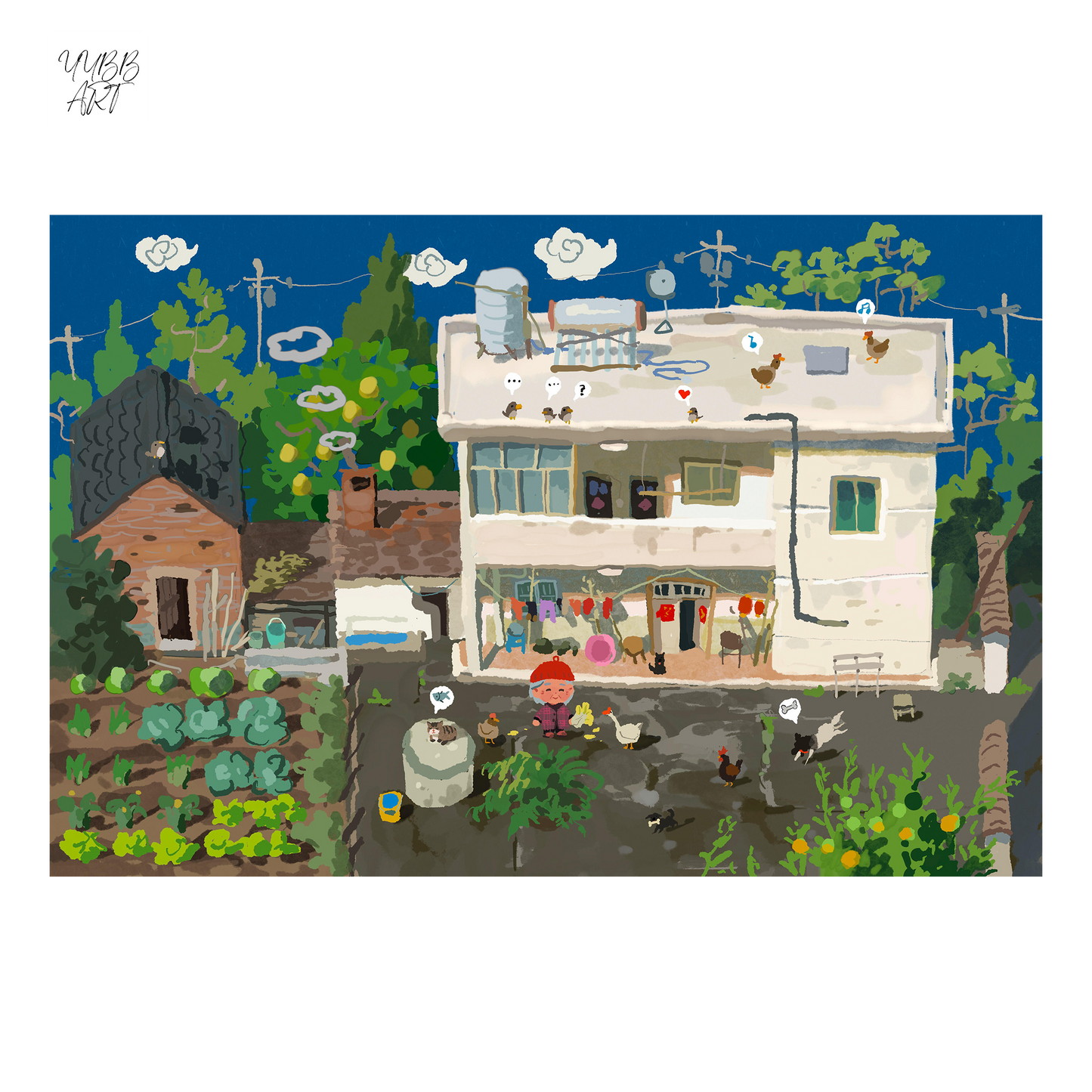 The Sleepwalker | Scene Art 23.0 Series | Sticker Scene, 3D Miniature Scene Stickers, Stress-Relief DIY Stickers, Scene-Setting Stickers
