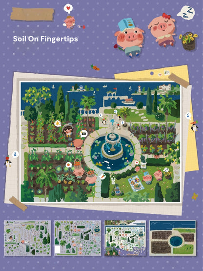 The Sleepwalker | Scene Art 23.0 Series | Sticker Scene, 3D Miniature Scene Stickers, Stress-Relief DIY Stickers, Scene-Setting Stickers