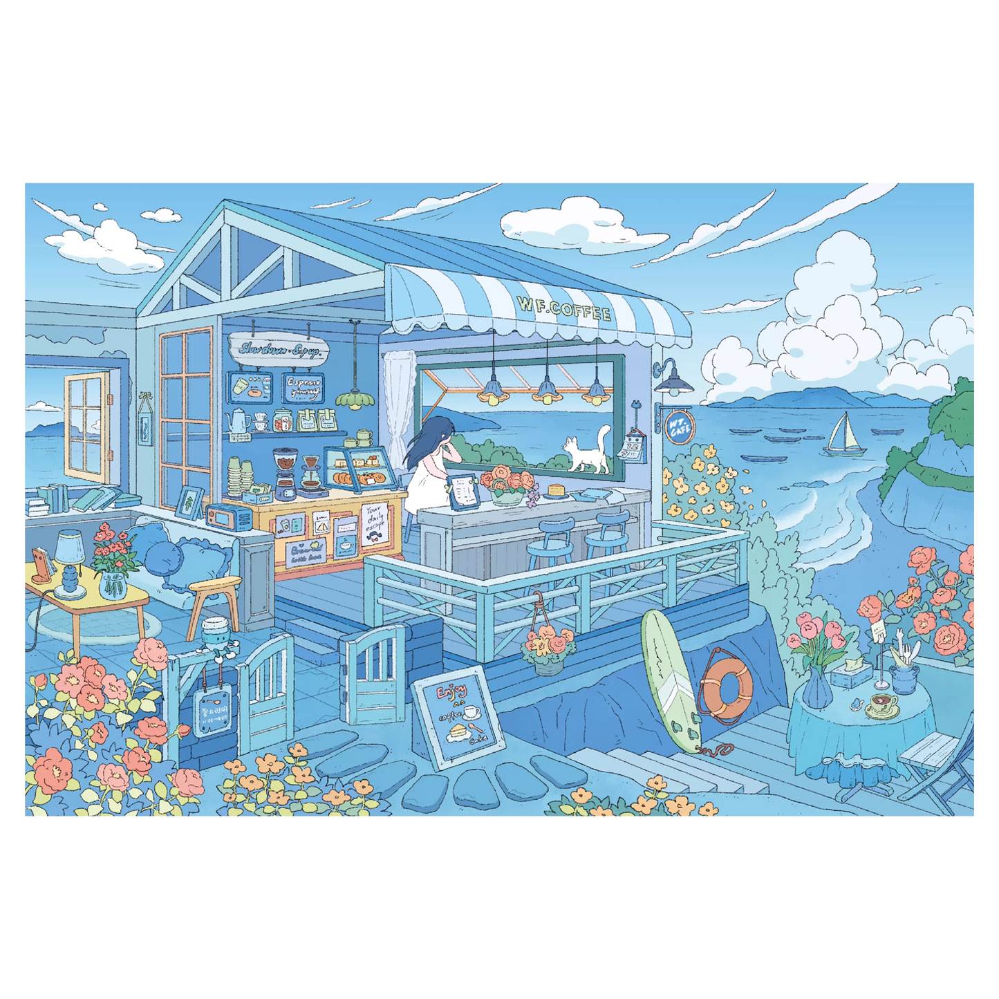 바람의 발라드 | 씬 가든 13.0 시리즈 | 스티커 씬, 3D 미니어처 씬 스티커, 스트레스 해소 DIY 스티커, 씬 설정 스티커, DIY 스티커