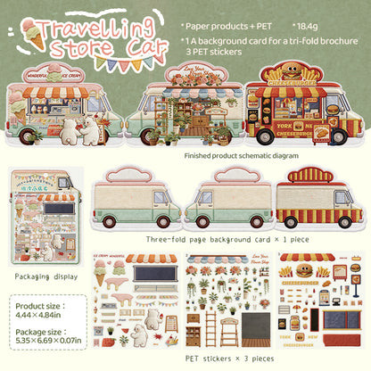 Embroidery Theme Vol. 2 | Scene Garden 25.0 Series | Sticker Scene, 3D Miniature Scene Stickers, Stress-Relief DIY Stickers, Scene-Setting Stickers, DIY Stickers