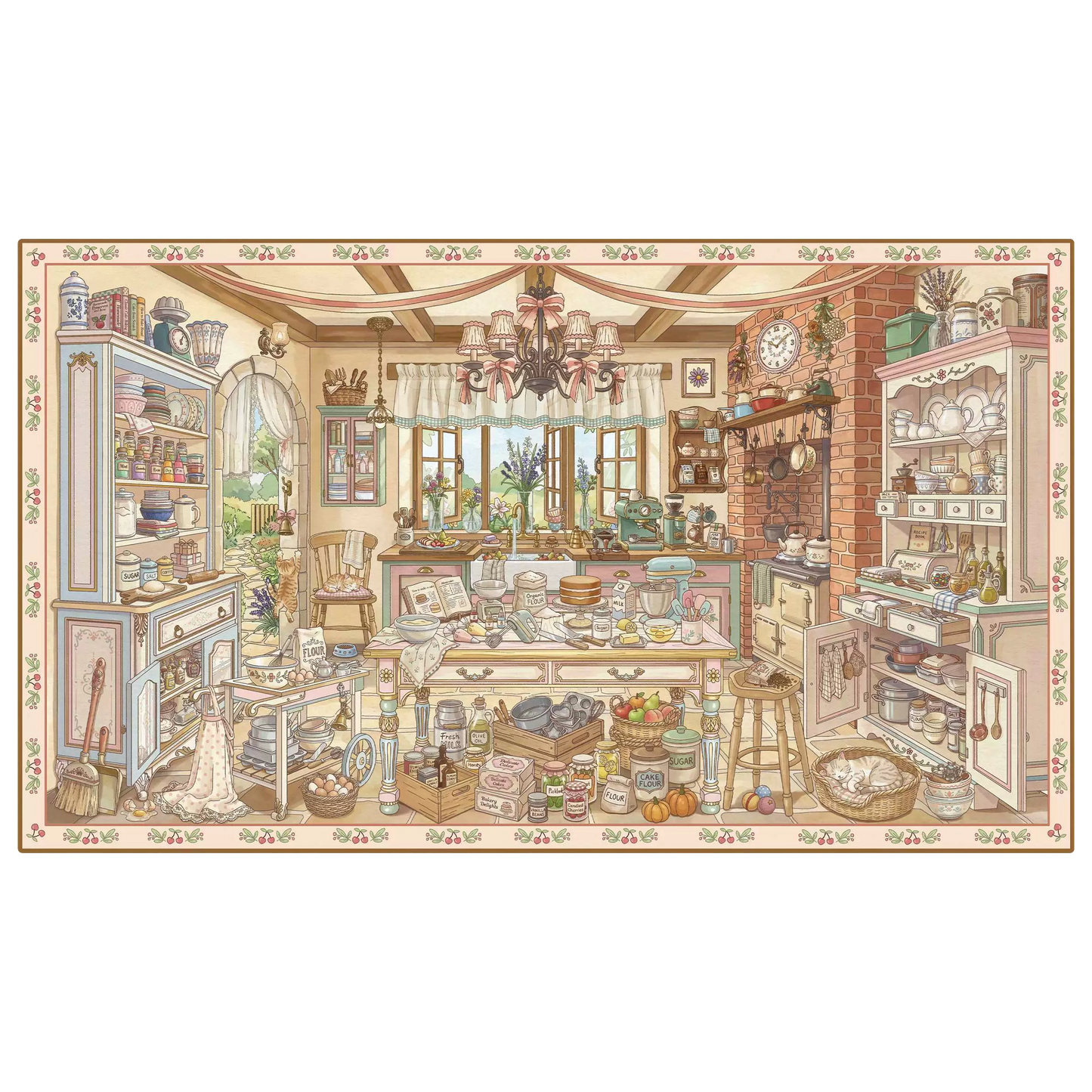 Vintage Theme | Big Size | Scene Garden 30.0 Series | Sticker Scene, 3D Miniature Scene Stickers, Stress-Relief DIY Stickers, Scene-Setting Stickers, DIY Stickers