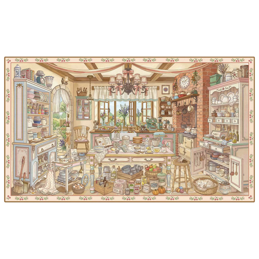 Vintage Theme | Big Size | Scene Garden 30.0 Series | Sticker Scene, 3D Miniature Scene Stickers, Stress-Relief DIY Stickers, Scene-Setting Stickers, DIY Stickers