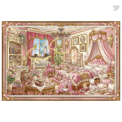 Vintage Theme | Big Size | Scene Garden 30.0 Series | Sticker Scene, 3D Miniature Scene Stickers, Stress-Relief DIY Stickers, Scene-Setting Stickers, DIY Stickers