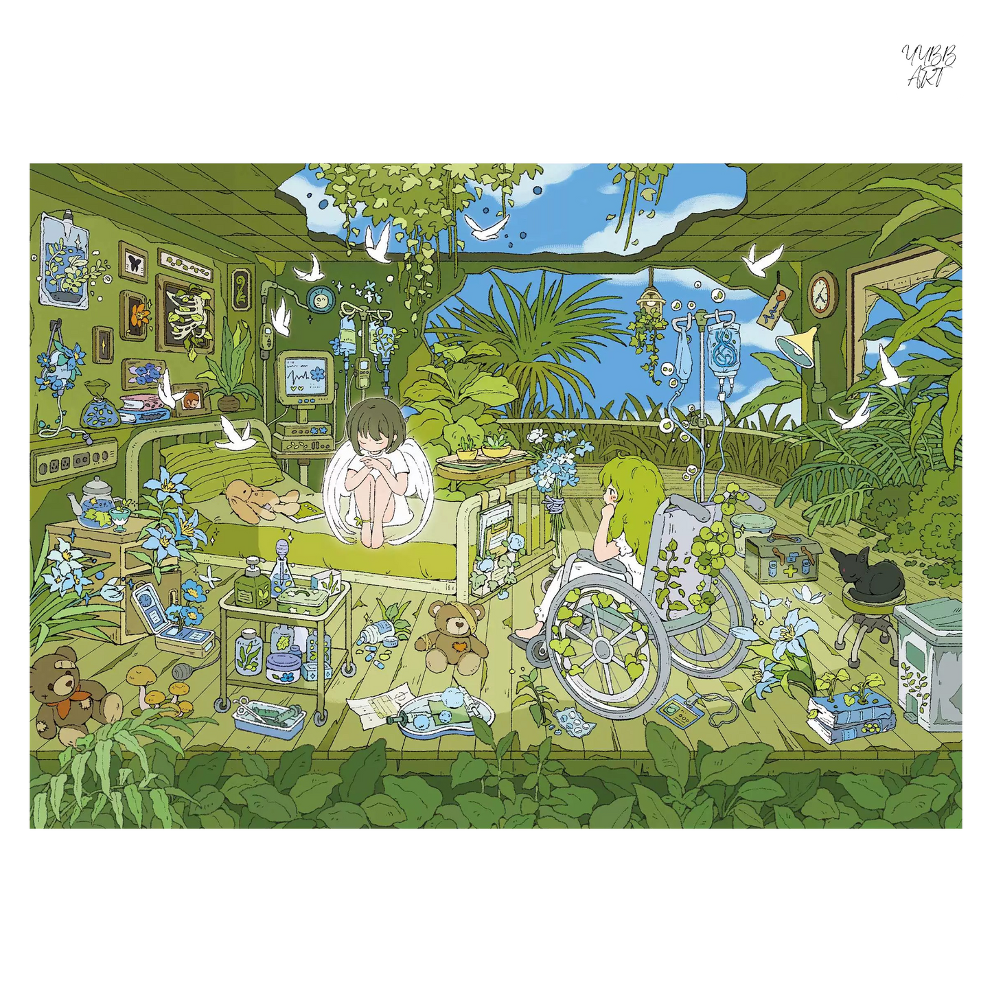 Vintage Theme | Big Size | Scene Garden 30.0 Series | Sticker Scene, 3D Miniature Scene Stickers, Stress-Relief DIY Stickers, Scene-Setting Stickers, DIY Stickers