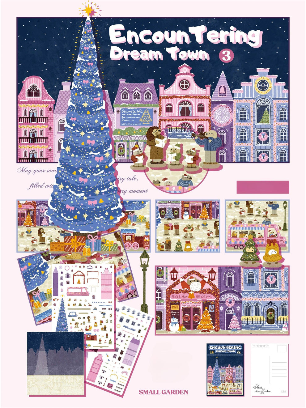 Encountering Dream Town | Sticker Scene, 3D Miniature Scene Stickers ...