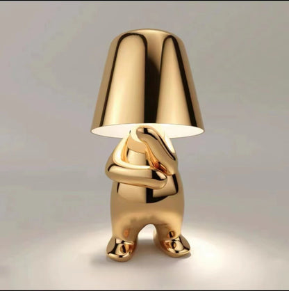 Modern Golden Human Figure Table Lamp Luxury Decorative Night Light for Bedroom - USB Rechargeable Designer Desk Light - YYBB ART