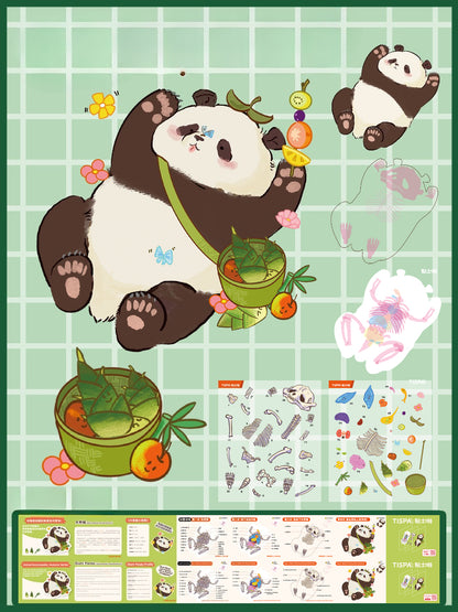 Människans anatomi, Anatomisk & Restaurering 3.0, Klistermärkesscen, 3D Miniatyrs scenkläster, Avstressande DIY - klistermärken, Sceninriktning - klistermärken, DIY - klistermärken