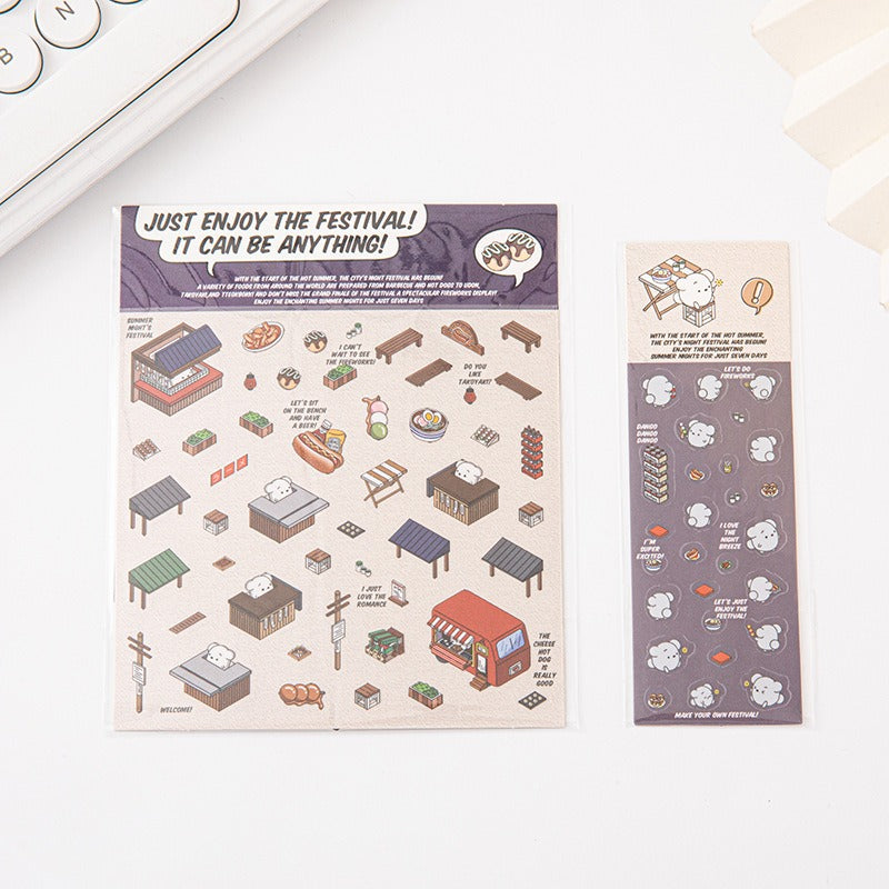 Miniature Scene Pre-cut Journal Stickers for Scene-Setting, 3D Layered Pop-up House Journal Stickers