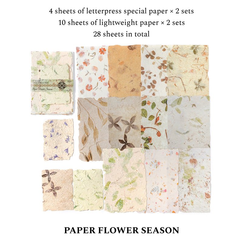 Paper Light Series Vintage Scrapbooking Paper, Junk Journal Material Paper, DIY Collage Transparent Decor Paper - YYBB ART