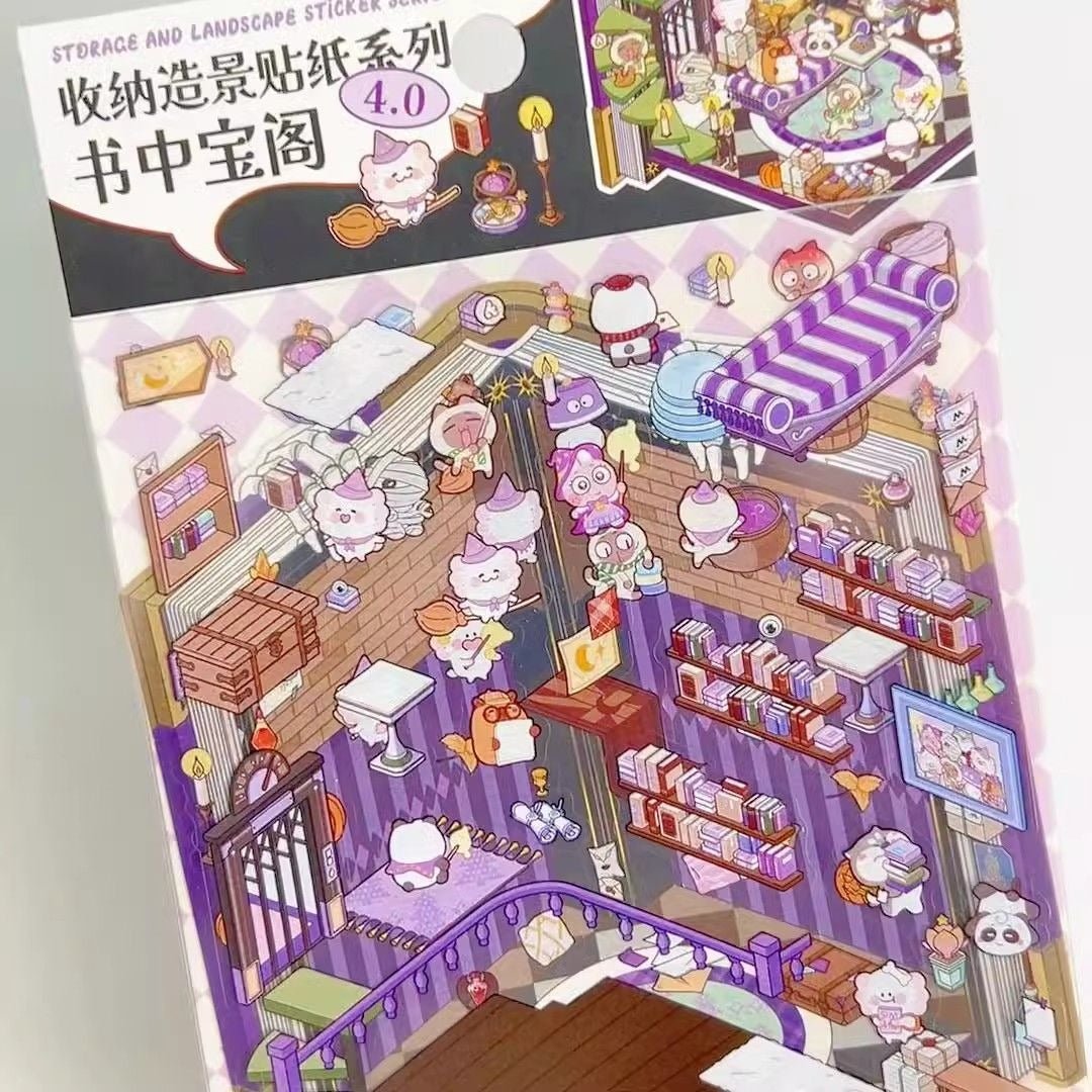 Scene Stickers Type Scene Magic 4.0, 3D Miniature Scene Stickers, stress-relief DIY ...