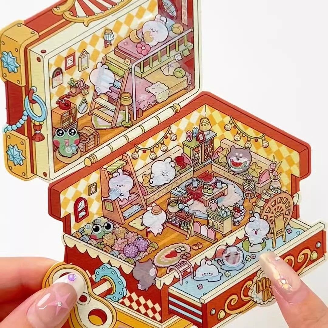 Sticker Scences Scene Magic 4.0, 3D Miniature Scene Stickers, stress-relief DIY ...